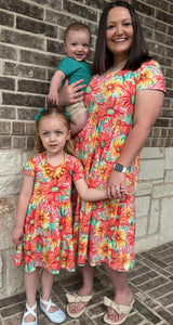 MOM TIERED BABYDOLL DRESS