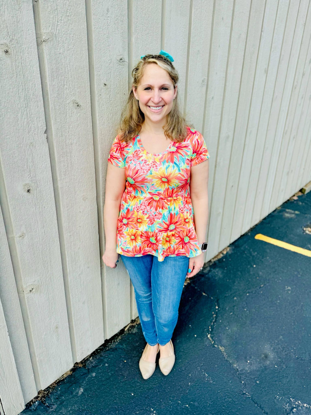 MOM TIERED BABYDOLL TOP